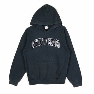 Vintage Myrtle Beach Sweatshirt Hoodie S Size Dark Grey Colour