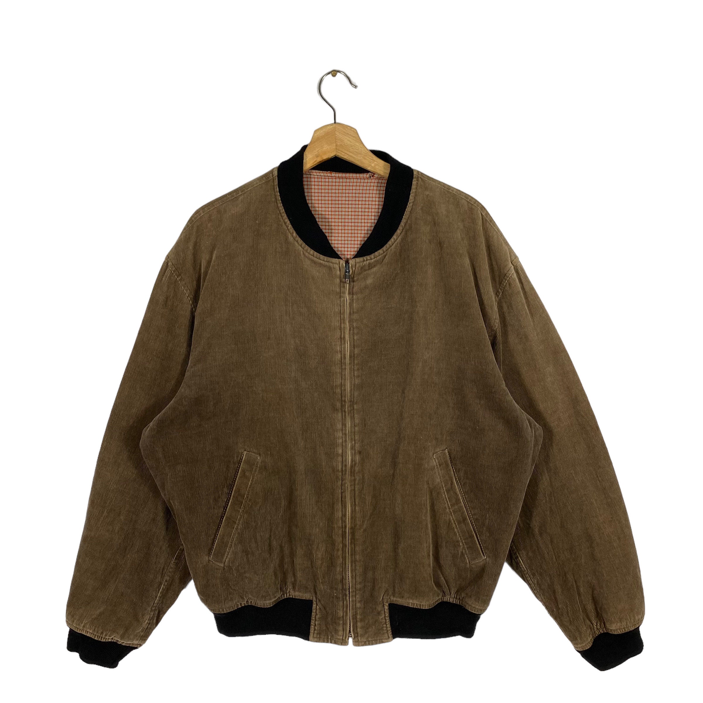 Vintage 90s IM Denim Issey Miyake Corduroy Bomber Jacket L