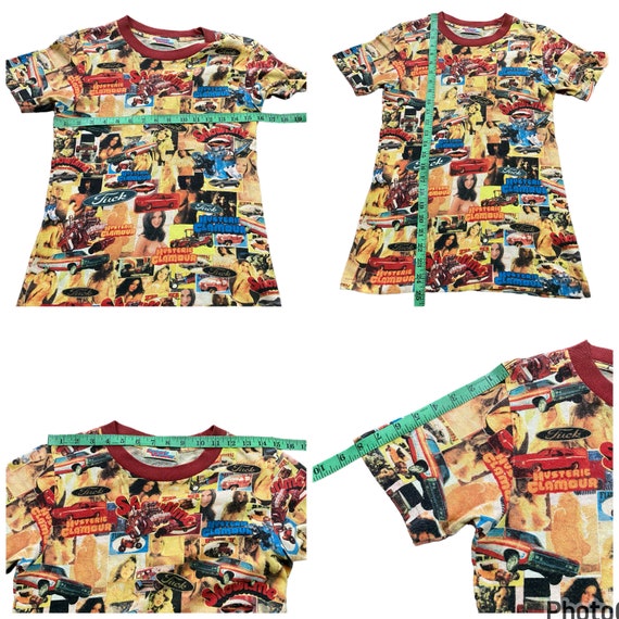 Vintage 90s Hysteric Glamour Full Print Sexy Tee - Etsy