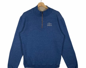 Vintage Disneyland Half Zip Sudadera S Tamaño