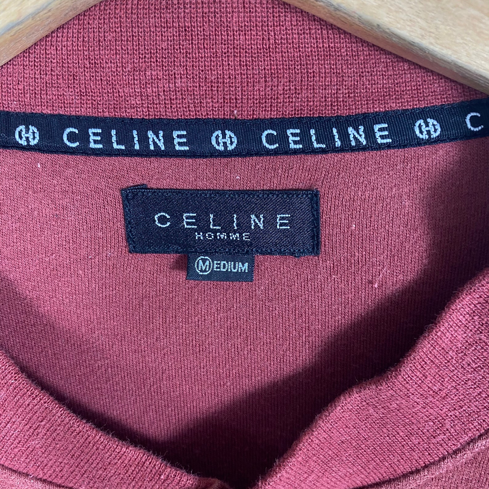 Vintage Celine media sudadera sudadera gran logotipo bordado Etsy