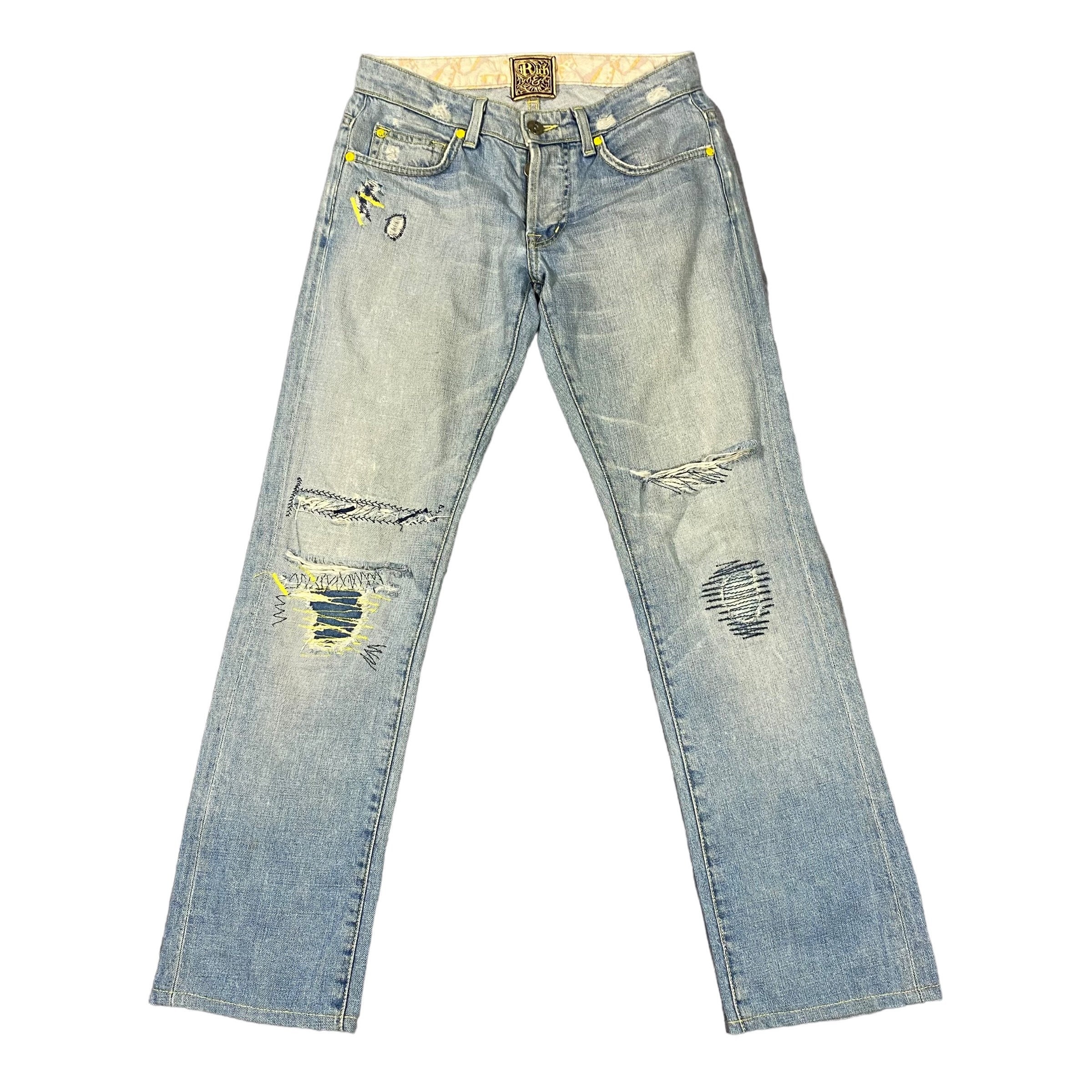 Jean Skinny RICH & SKINNY Vintage Taille 24 – Coupe Moulante, Délavé – Occasion En Excellent état