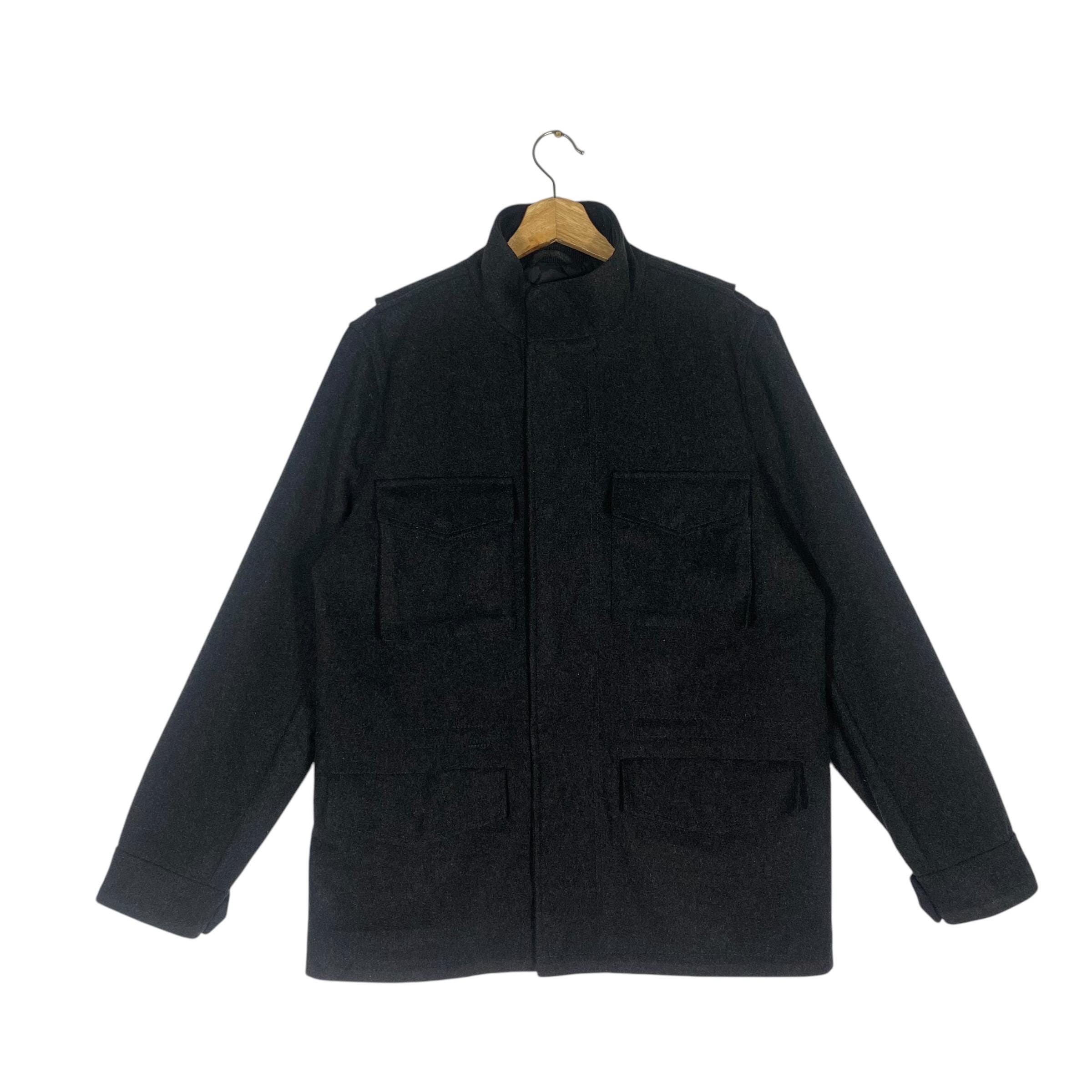 ジャケット・アウター OLD GAP 00s Zip-up Wool Jacket Black Vintage Gap Wool Jacket: Dark Gray Zip-up Button Front (S/M) - Etsy