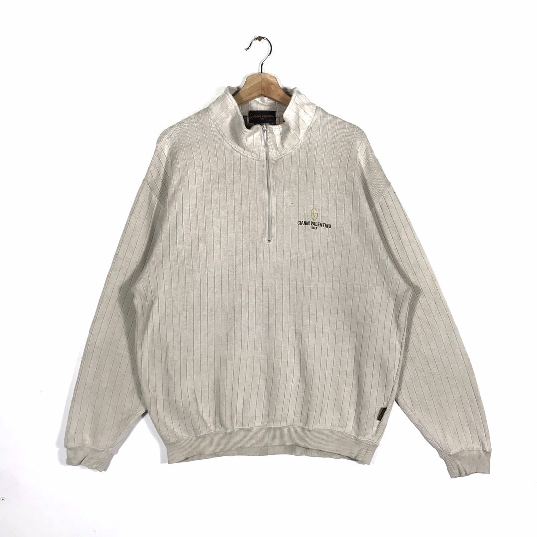 【VALENTINO】1990s Half Jip Logo S/S Knit VALENTINO】1990s Half Jip Logo S/S Knit VALENTINO】1990s