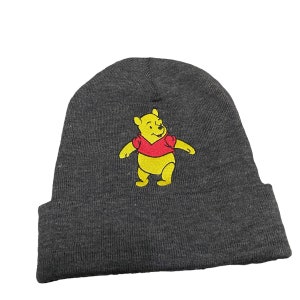 Cappello vintage Pooh Disney Beanie colore grigio
