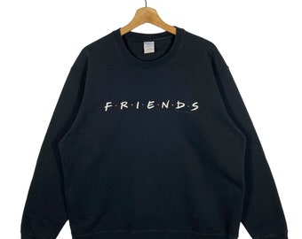 Vintage F.R.I.E.N.D.S Sweatshirt  L Size Black Colour