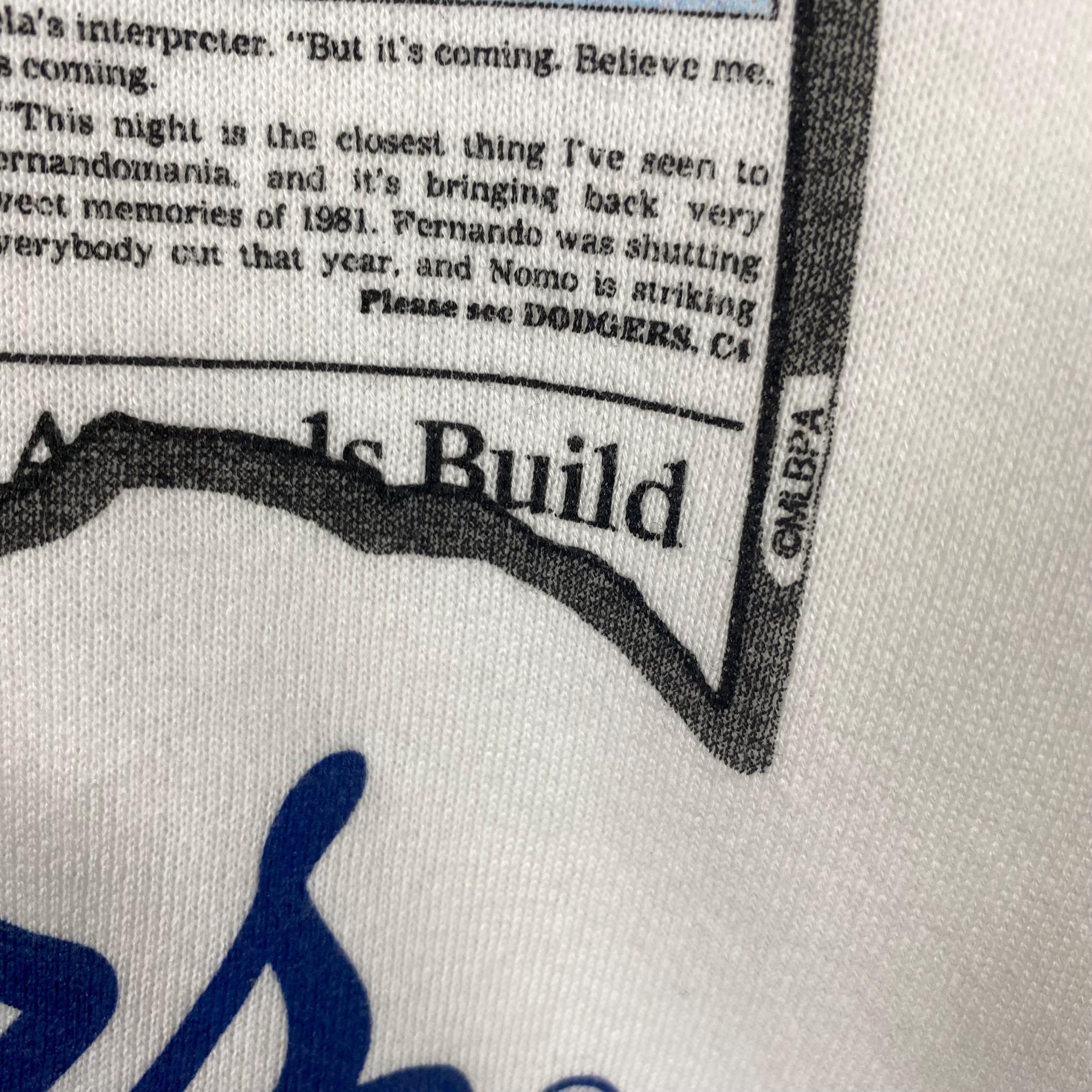 Vintage 90s Los Angeles Dodgers Hot Hideo Nomo 1995 Sweatshirt M 