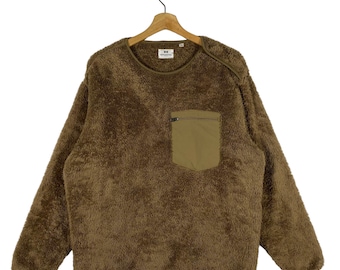 Engineered Garments Uniqlo Fluffy Fleece Sweater Navy Blue