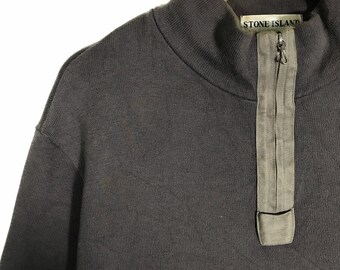 Vintage Stone Island Sweatshirt Half Zip AW2000 Sweater