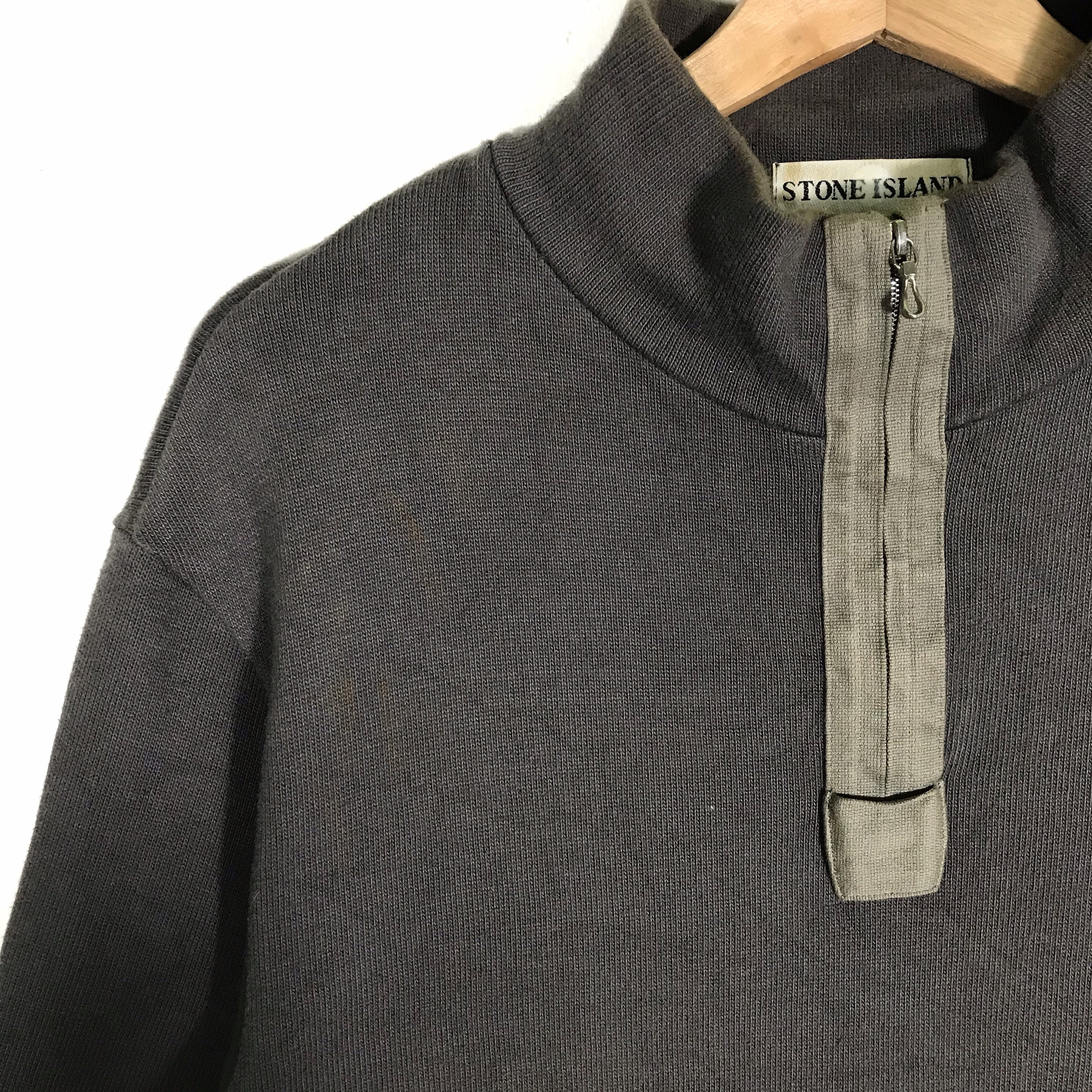 Vintage Stone Island Sweatshirt Half Zip AW2000 Sweater Vintage Stone Island Sweatshirt Half Zip AW2000 Sweater