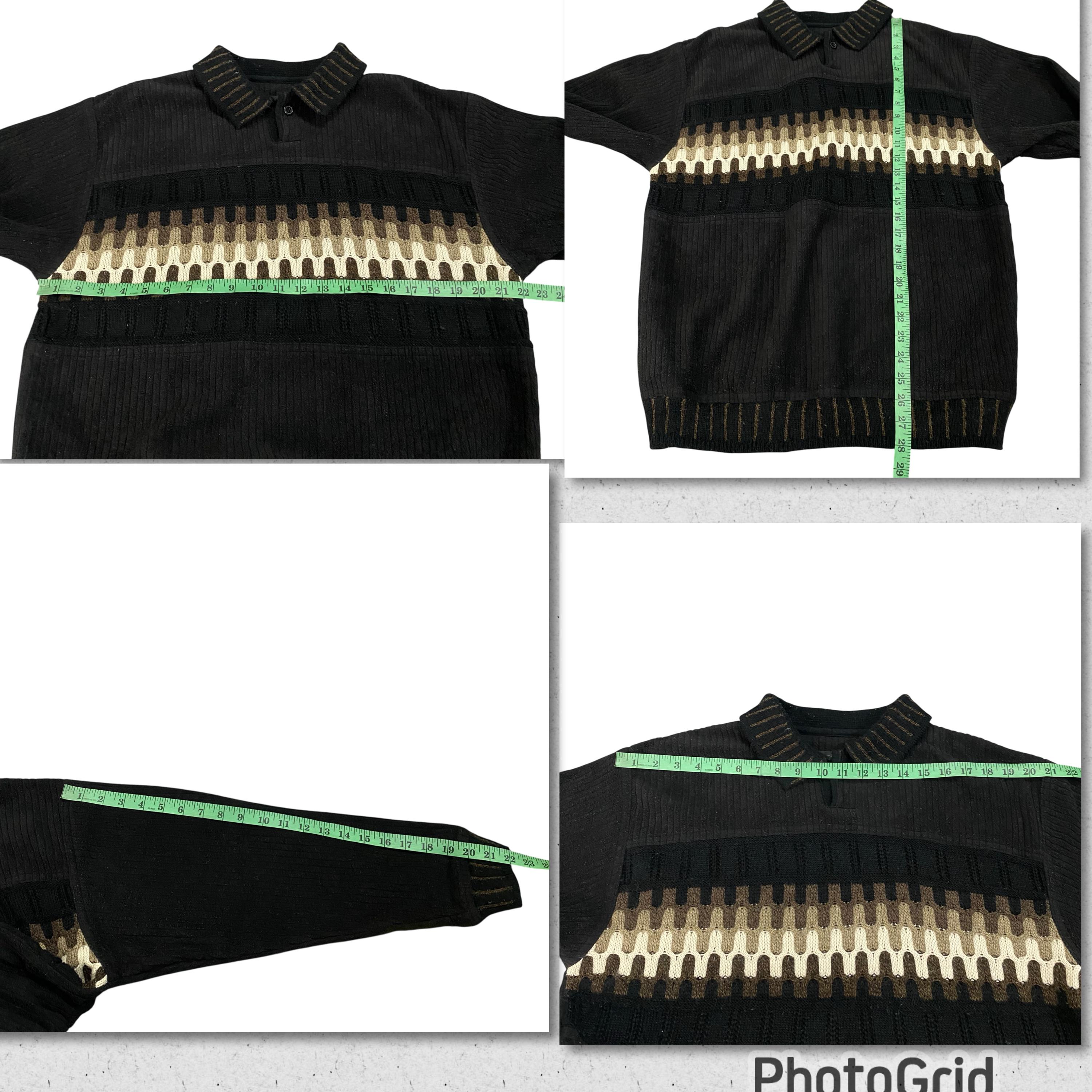 Vintage Arnaldo Bassini Knit Sweatshirt: 90s Italian Half Button 