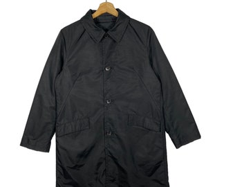 Vintage 45Rpm lång jacka storlek S svart färg