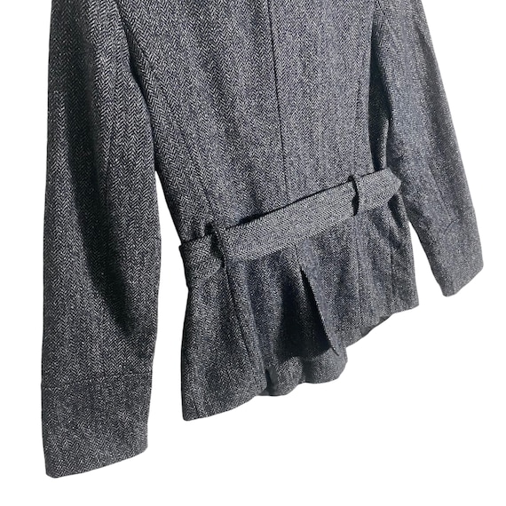 Zara Basic Wool Button Jacket S Size Darkgrey Col… - image 9