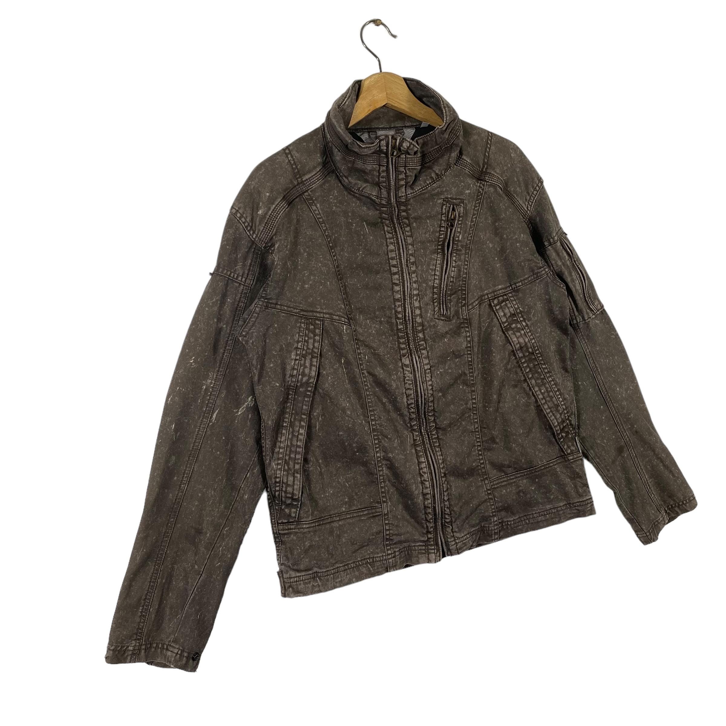 Vintage Japanese Brand Zipper Jacket L Size Stone Wash Colour - Etsy