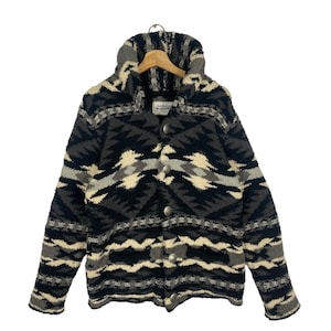 Vintage Anti Ballistic Fleece Jacket - Black/White Pattern - L (Fits M)
