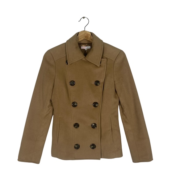 Michael Kors, Vintage Michael Kors Double Breasted Wool Button Jacket Size 4 (XS) Brown Colour