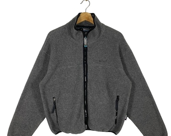 Vintage 90s Woolrich Fleece Zipper Jacket M Size Grey Colour - Etsy