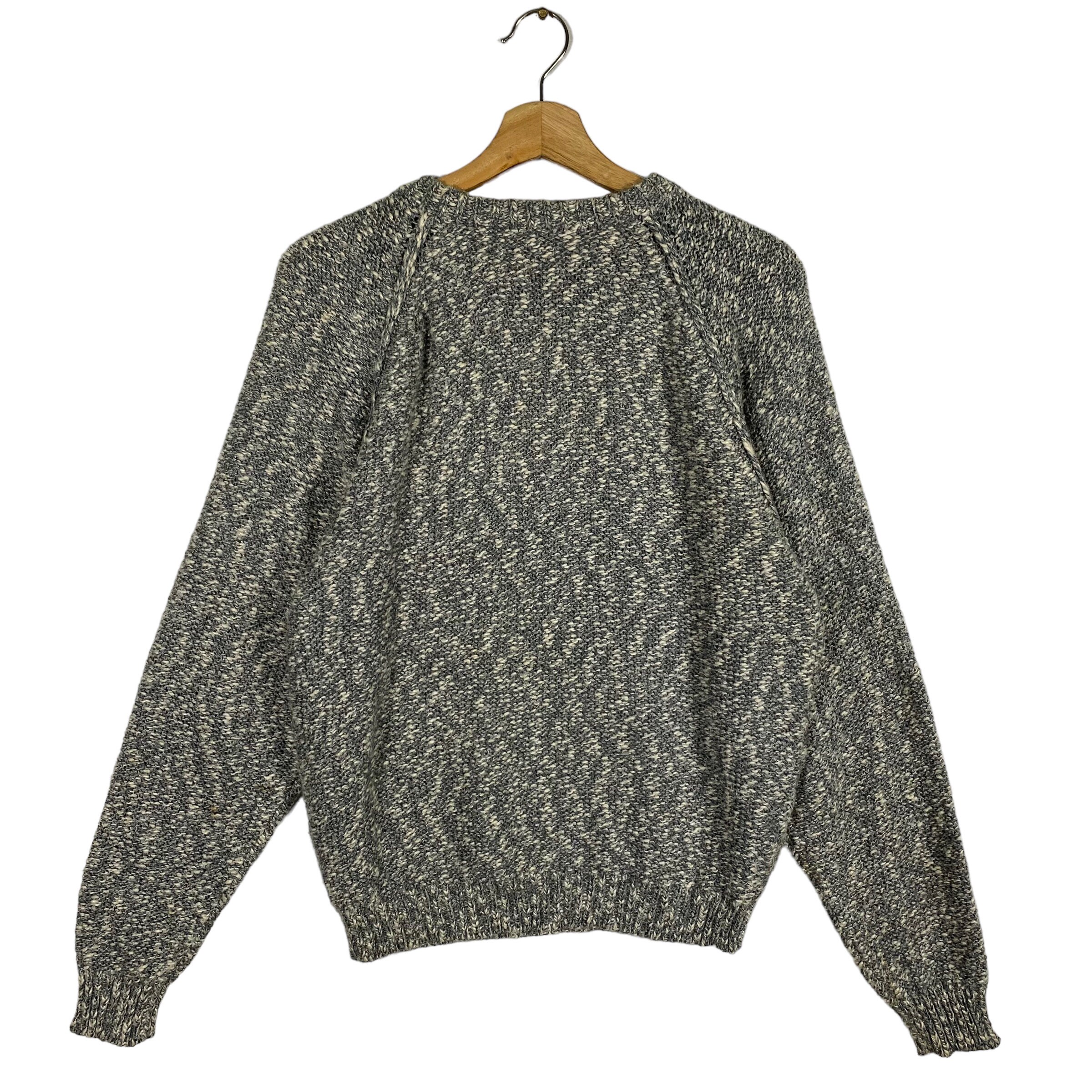 高級品市場 Grey Size M Sweatshirt Knit Men Jun Vintage Colour Etsy - トップス