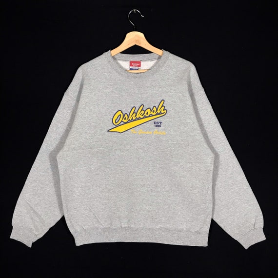Vintage Oshkosh Sweatshirt L Size Grey Colour Etsy UK
