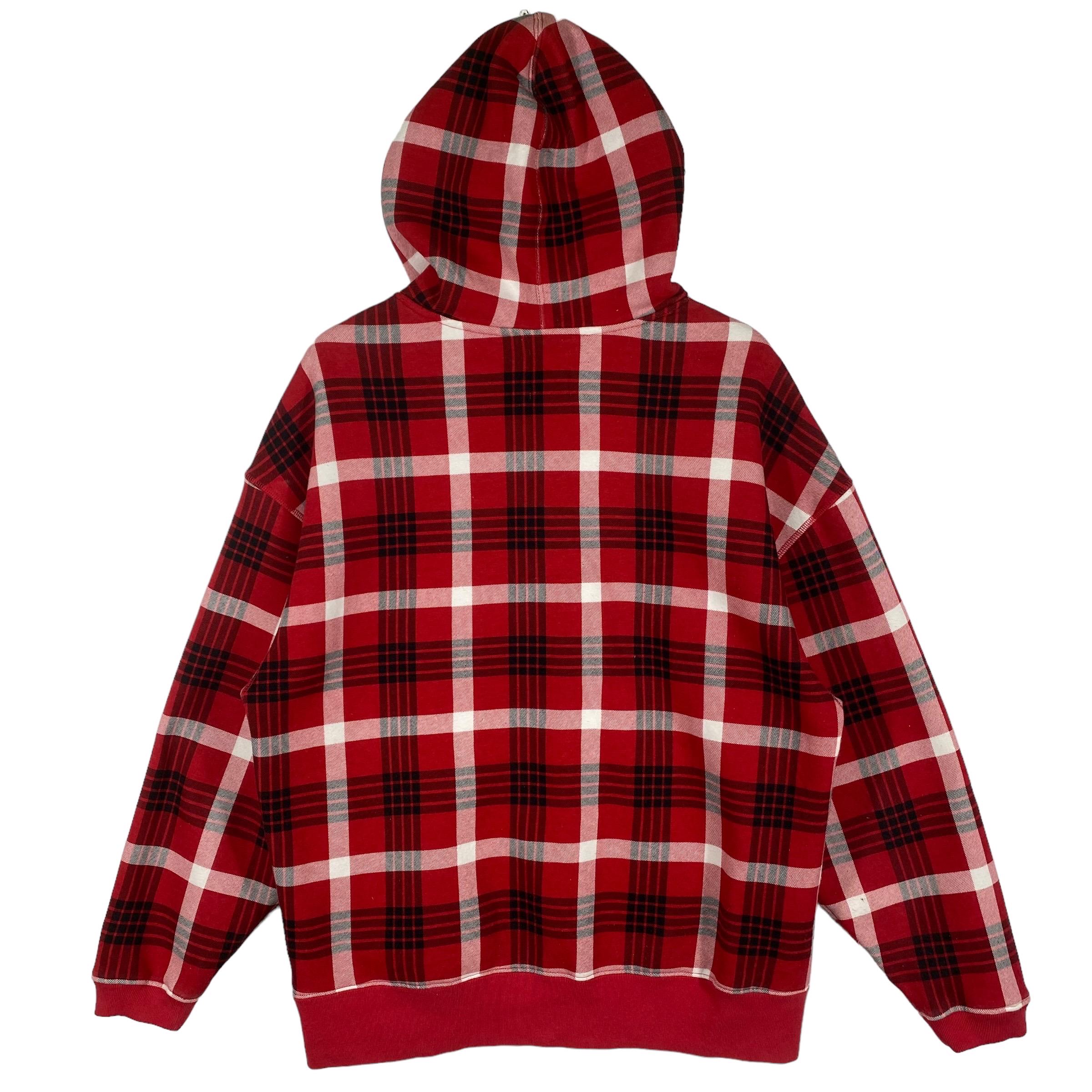 ジャケット・アウター IDA PLAID(RED)ZIP UP HTR GREY G-Style USA Men's Plaid Checkered Anorak Windbreaker Jacket JK5008