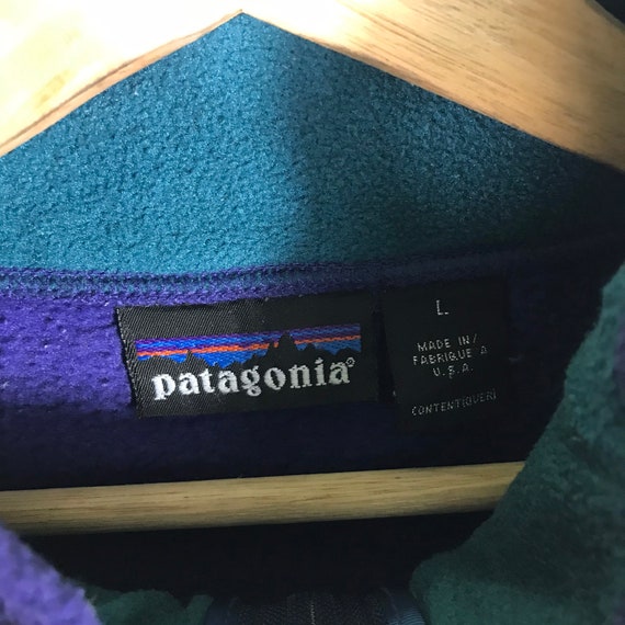 Vintage Patagonia Fleece Half Zip Sweatshirt L Si… - image 4