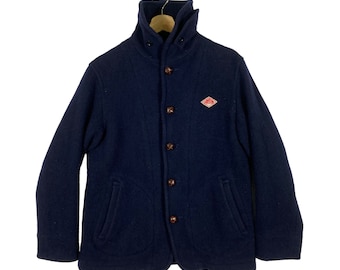 Vintage Danton Wool Button Jacket M Size Navyblue Colour