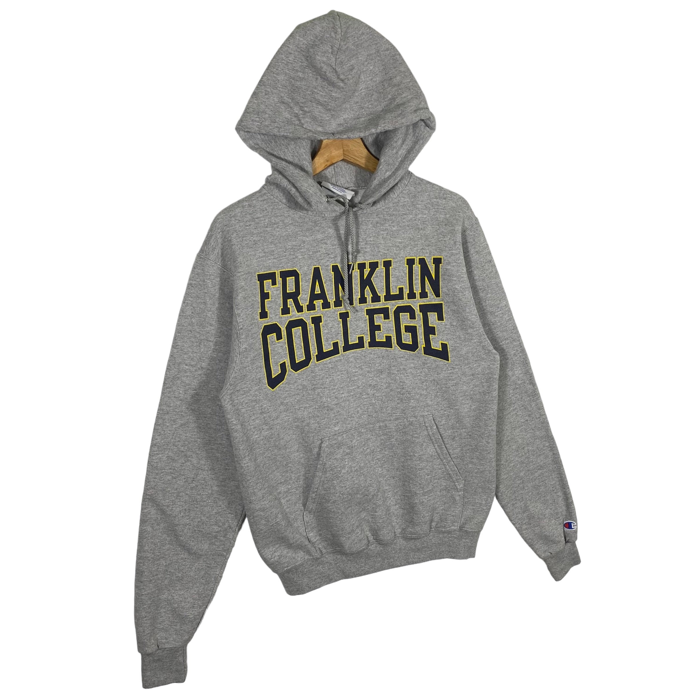 Vintage Franklin College Hoodie Sweatshirt S Size Grey Colour - Etsy
