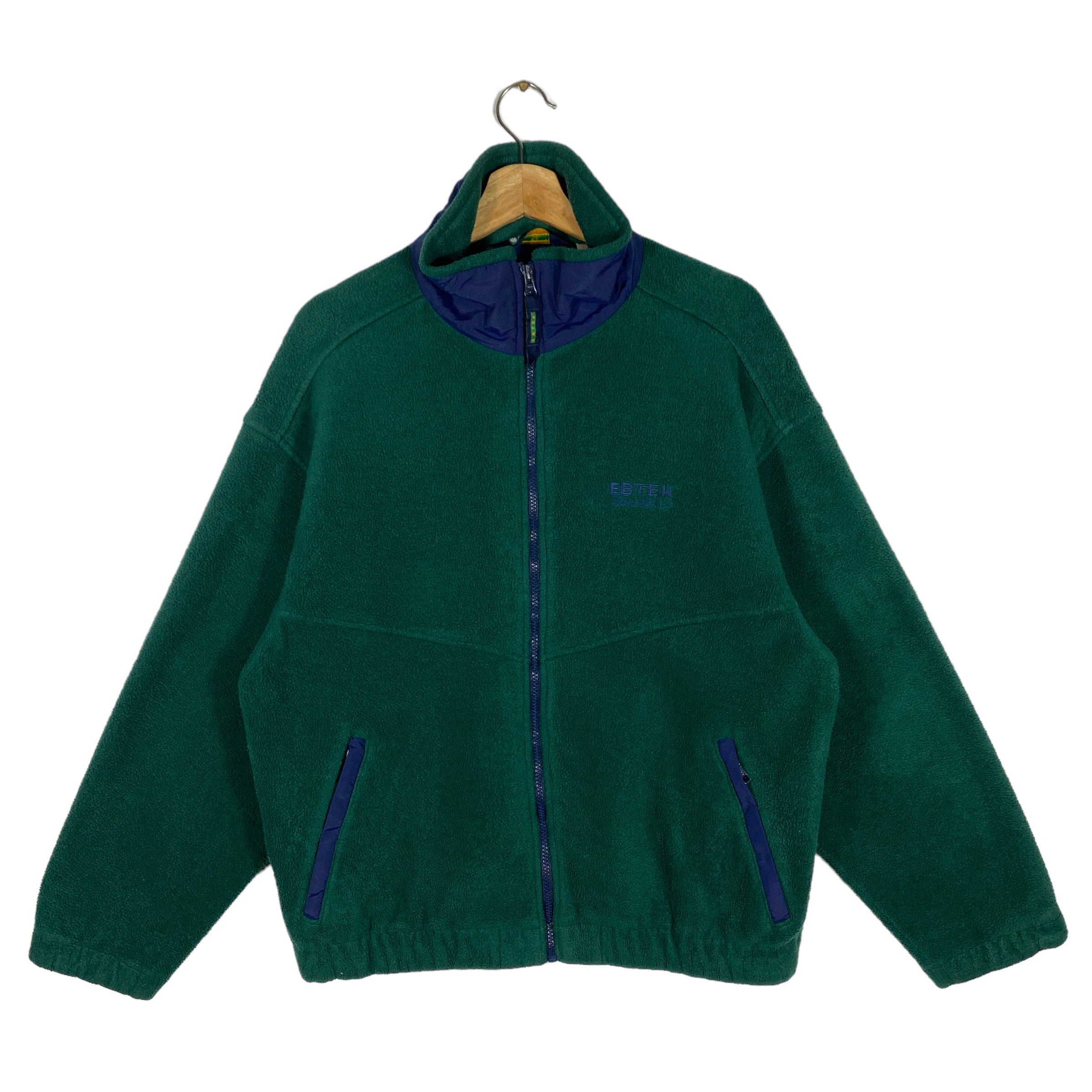 【archive】90s Eddie Bauer Fleece Jacket Vintage 90s Eddie Bauer Ebtek Fleece Zip Up Jacket Mens Size Large
