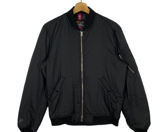Vintage 90s Alpha Industries Distressed Flight Bomber Jacket US