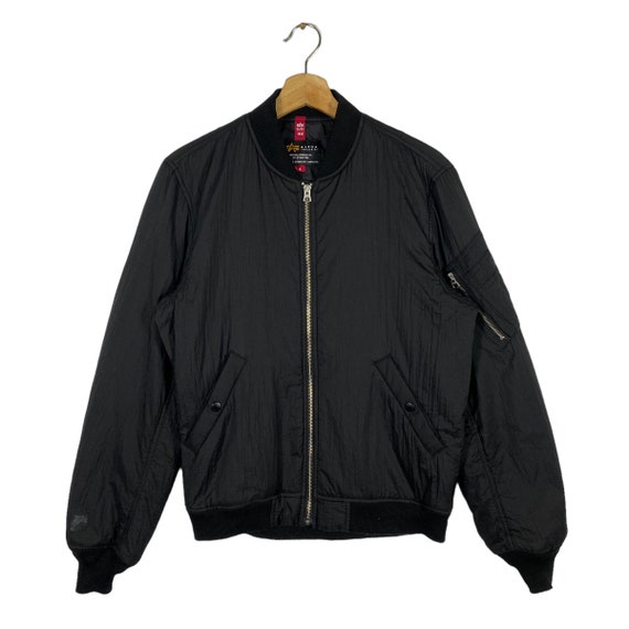 Vintage Alpha Industries Bomber Jacket M Size Black Colour