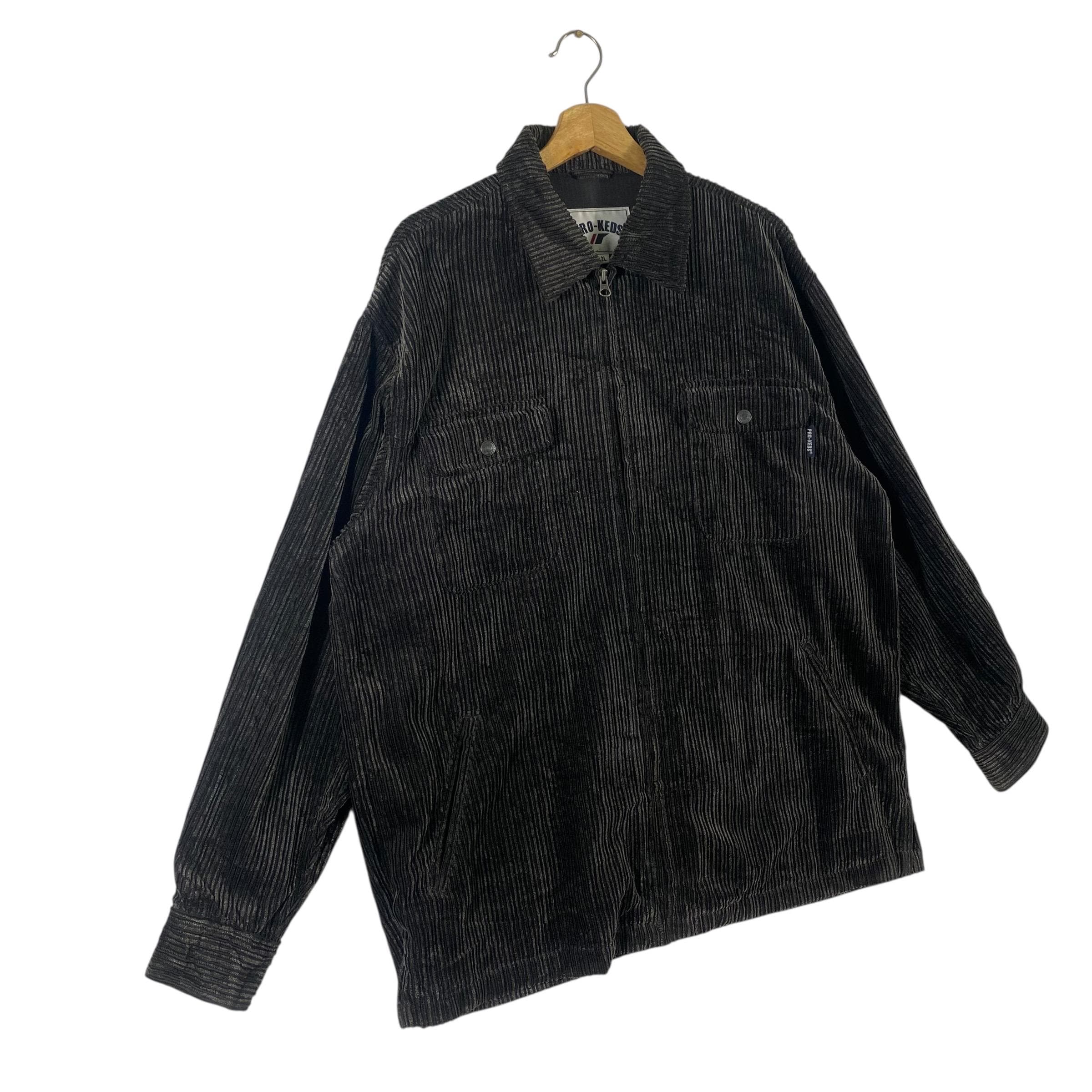 Vintage 90s Pro-keds Corduroy Jacket With a Full Zipper and Four