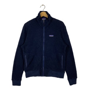 Vintage Patagonia Fleece Zipper S Size Navyblue Colour