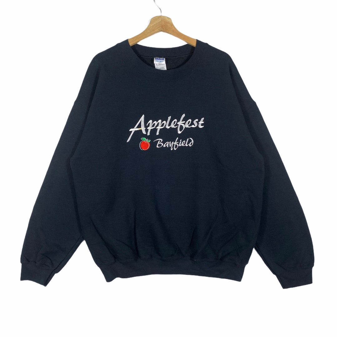 Vintage Applefest Bayfield Sweatshirt L Size Black Colour Etsy UK
