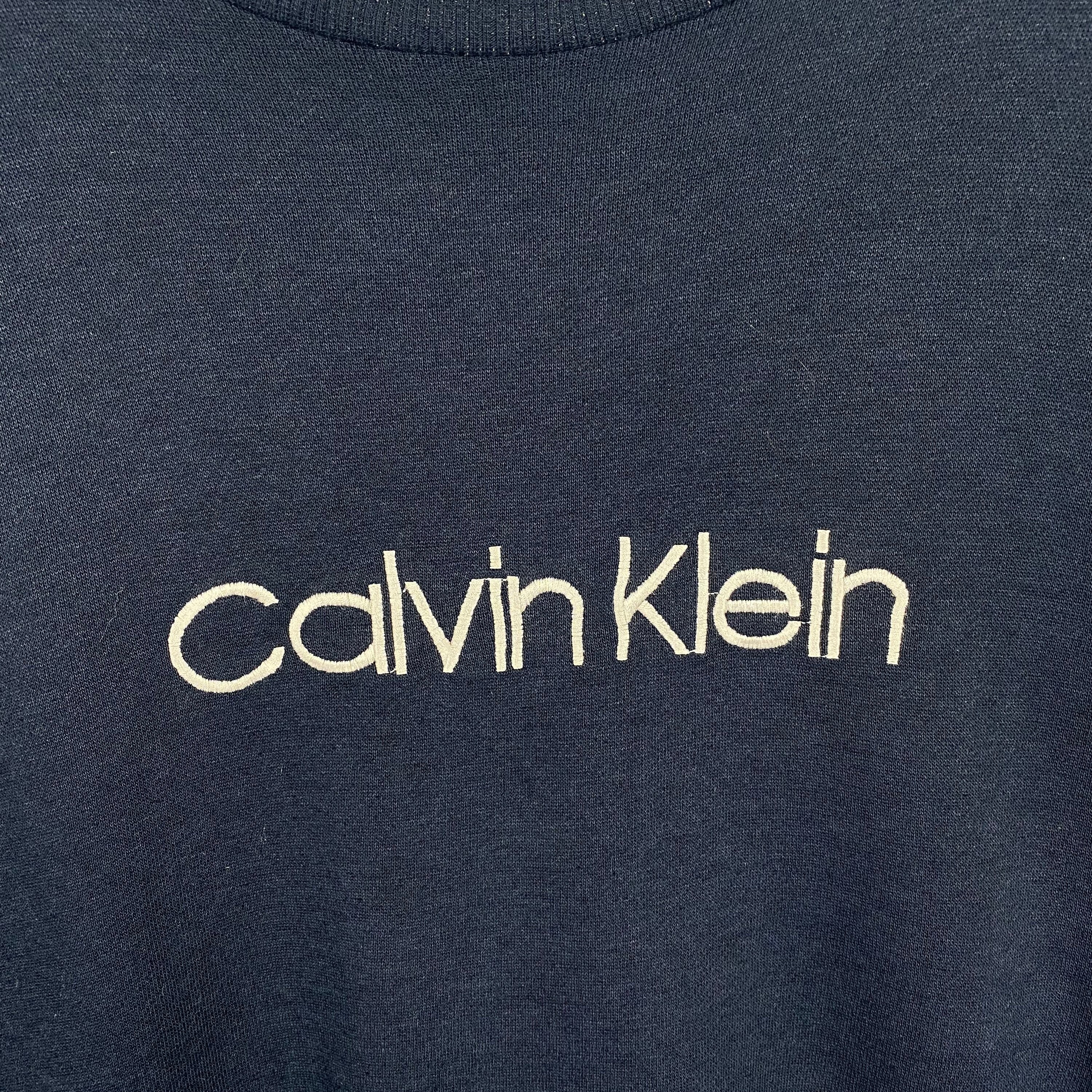 Vintage 90s Calvin Klein Sweatshirt L Size Navyblue Colour - Etsy UK