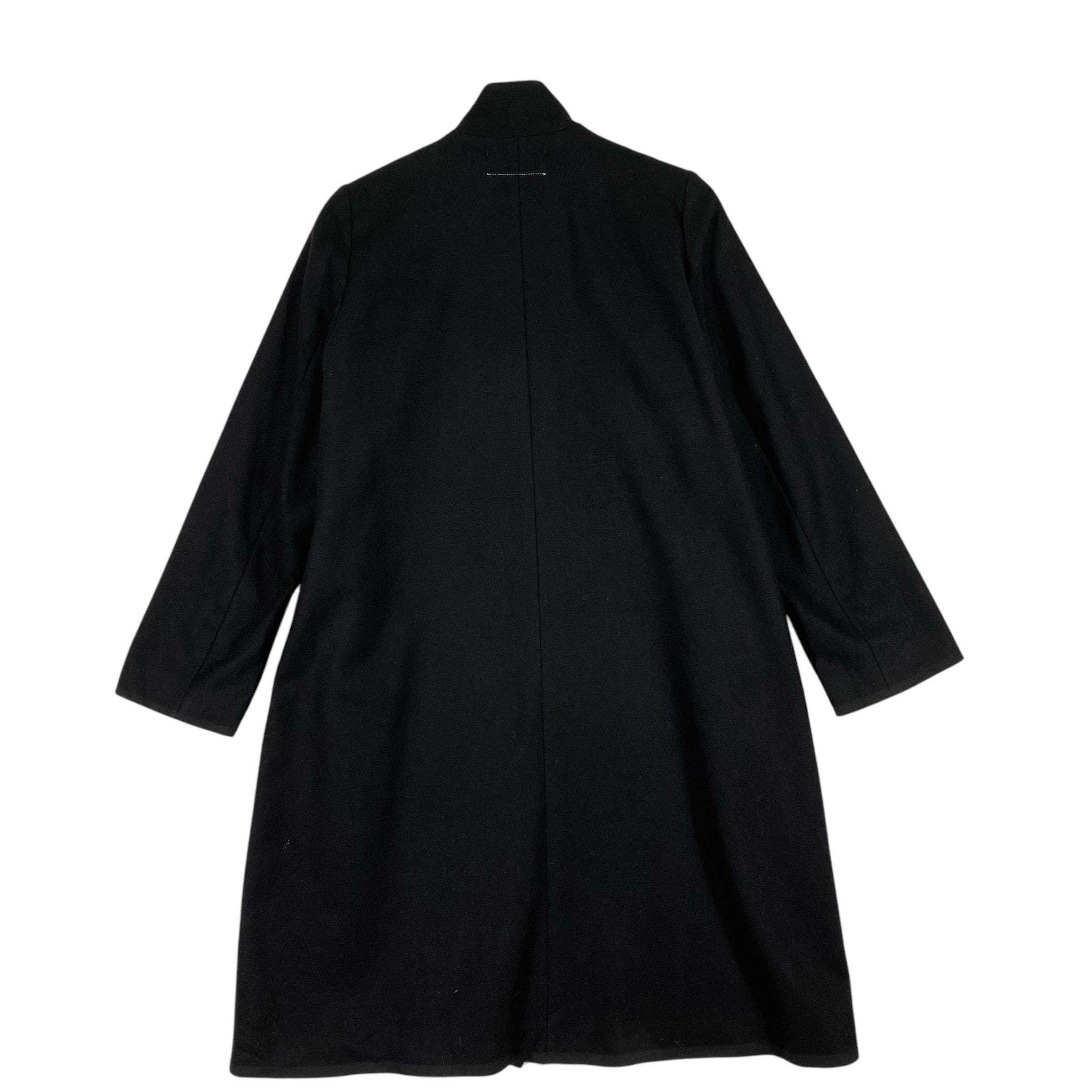 Maison Margiela MM6 Wool Long Jacket Zipper Size 36 (S) Black