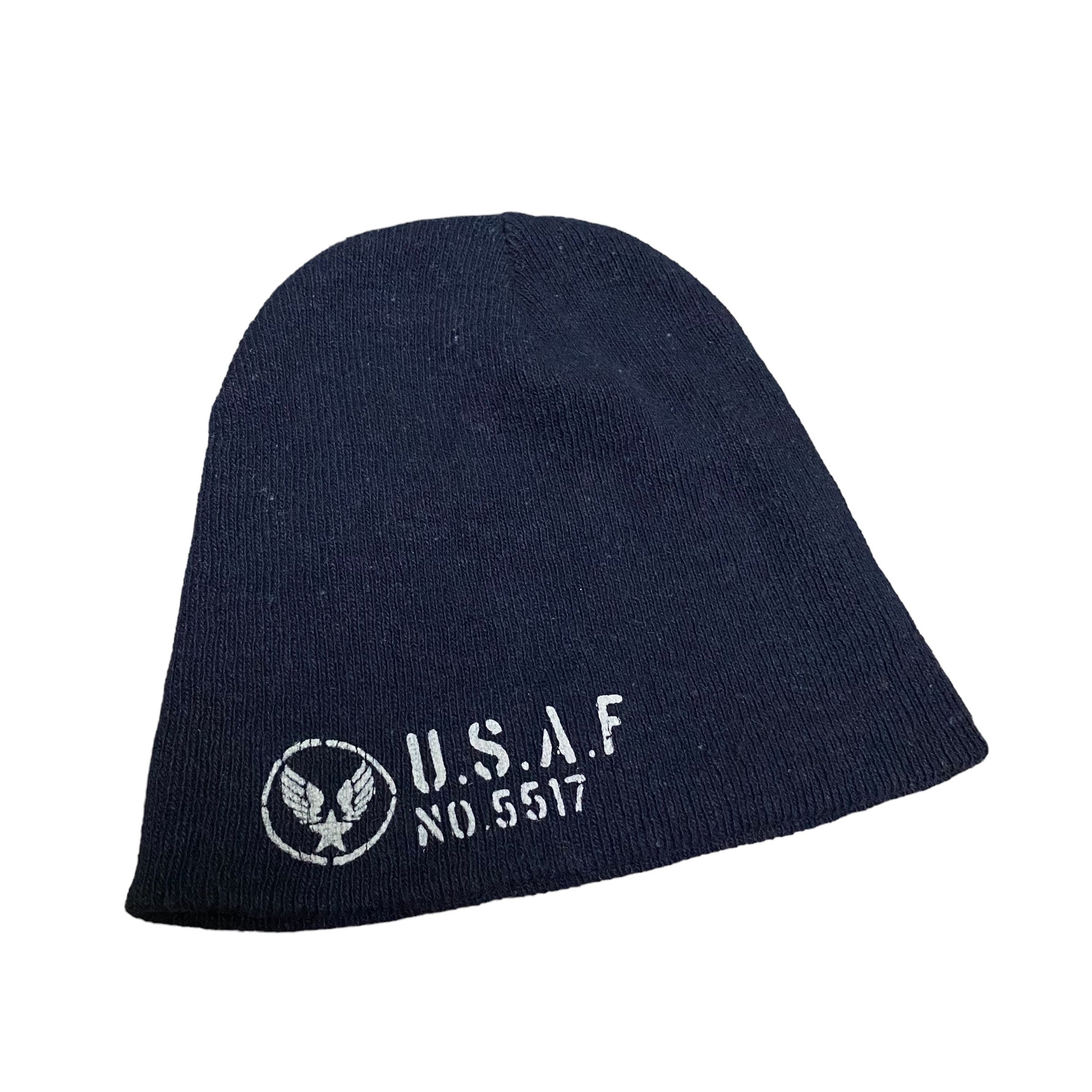 帽子 sound sports beanie navy Vintage 90s U.S.A.F NO 5517 Beanie Hat Navyblue - Etsy