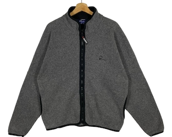 Vintage Penfield Fleece Cremallera Chaqueta L Tamaño Gris Color