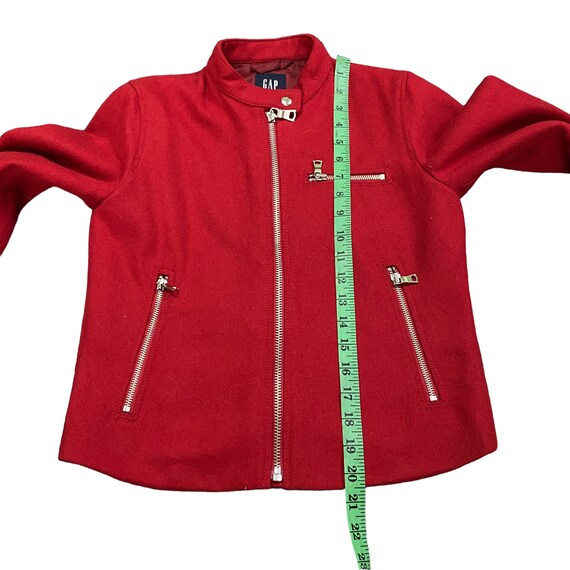 Vintage Gap Wool Zipper Jacket XS Size Red Colour - Etsy