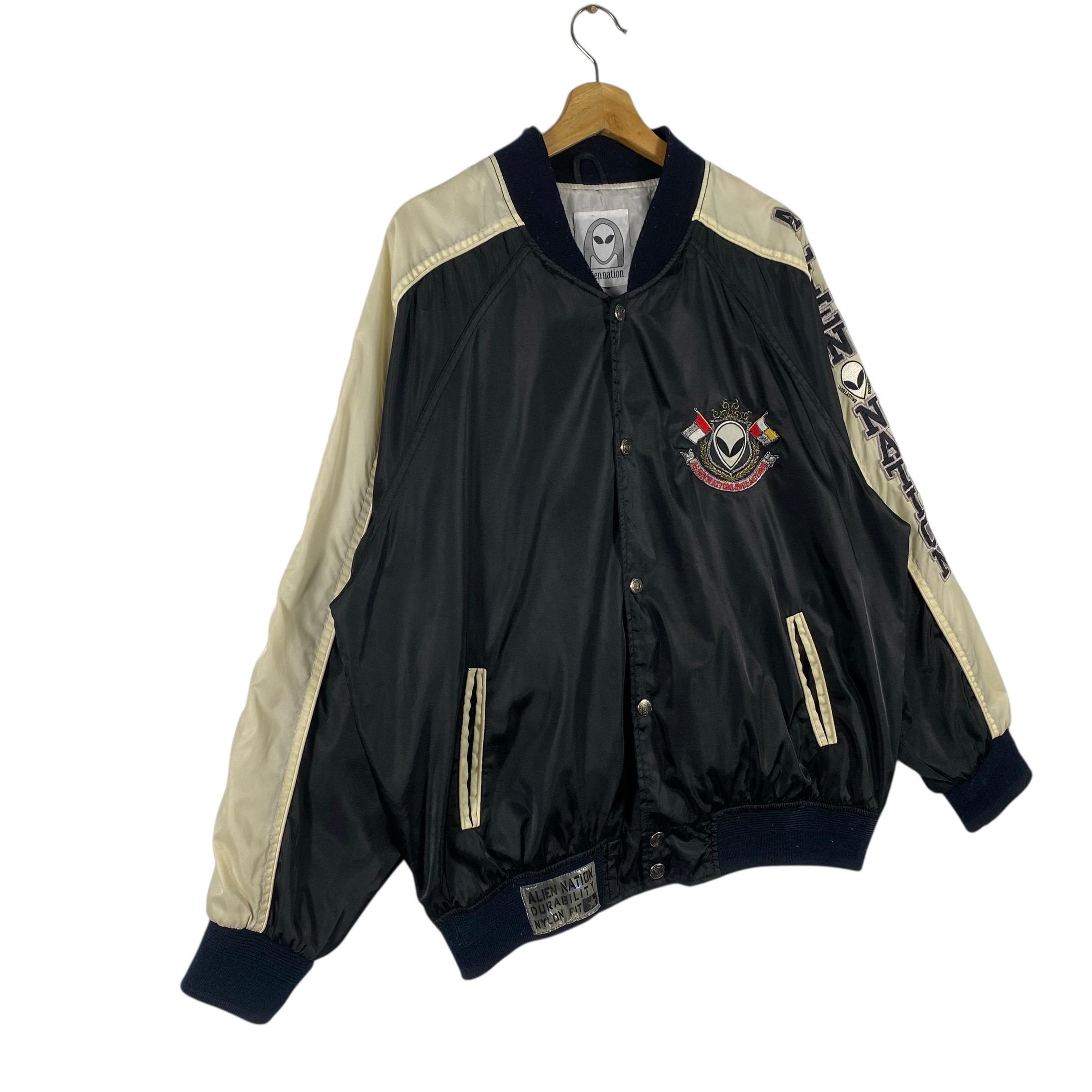 Vintage Alien Nation Durability Nylon Spell Out Embroidered Big