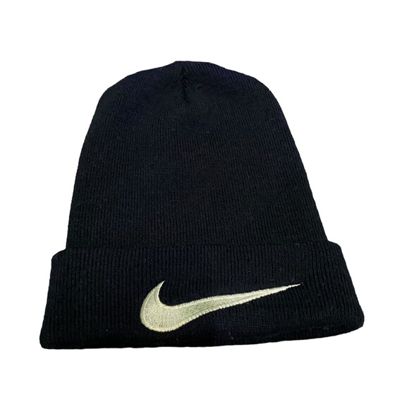Vintage Nike Swoosh Baenie Hat Navyblue Colour - Etsy