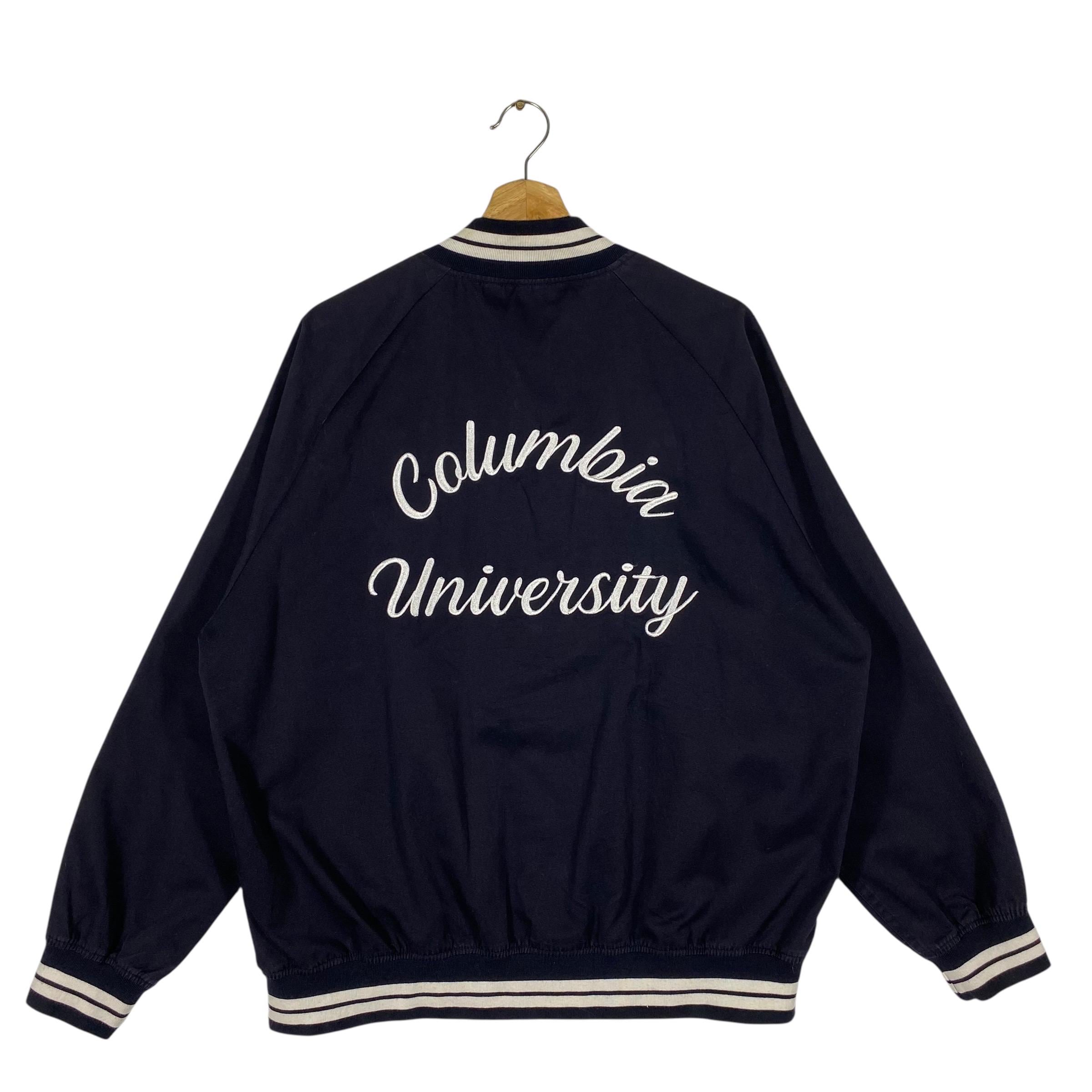 Gu X コロンビア大学 バーシティジャケット Lサイズ ネイビーブルー 