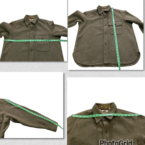 Christophe Lemaire X Japanese Brand Wool Shirt Button L Size Brown 