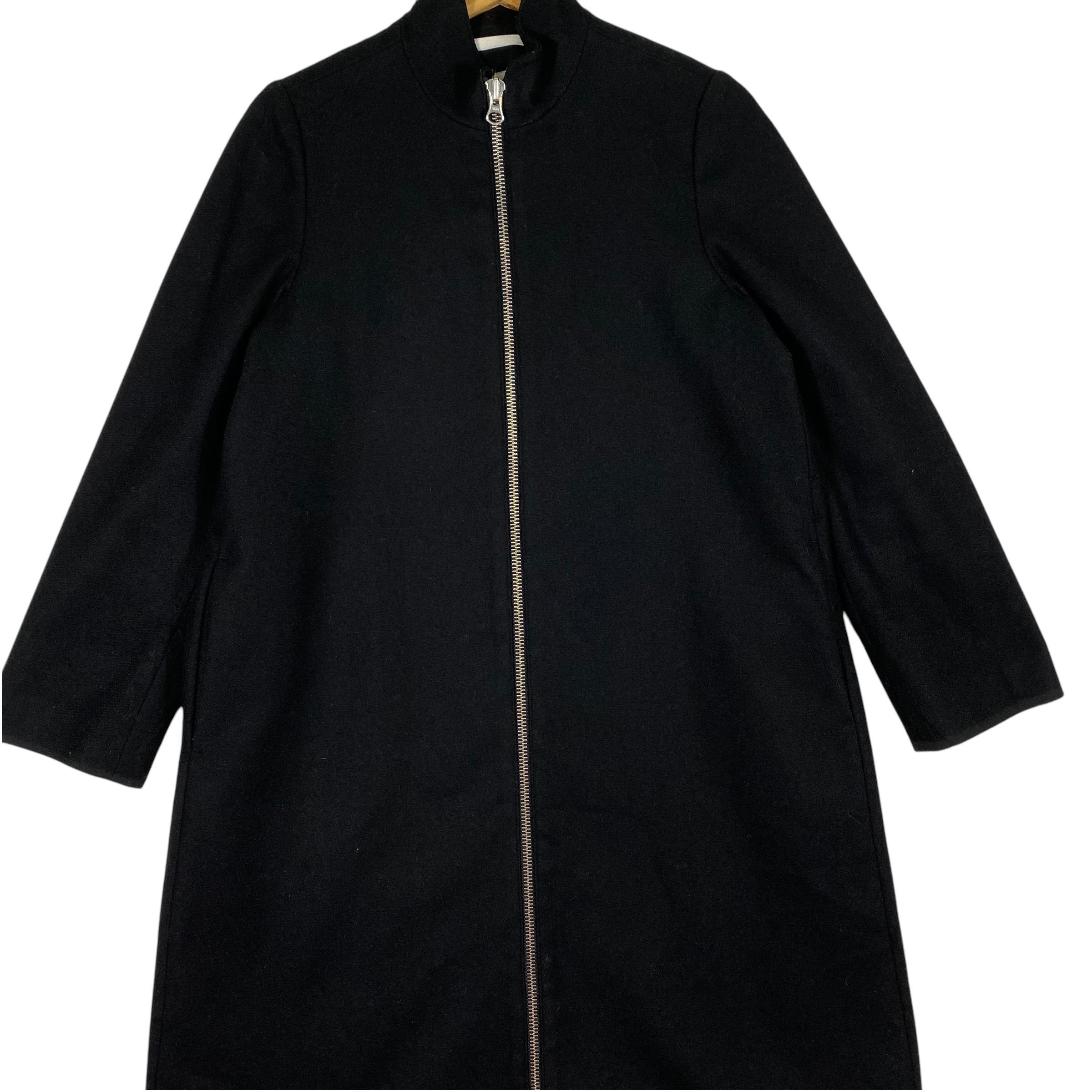 ジャケット・アウター Maison Margiela Black Wool Coat size 36 Buy Maison Margiela MM6 Wool Long Jacket Zipper Size 36 (S) Black