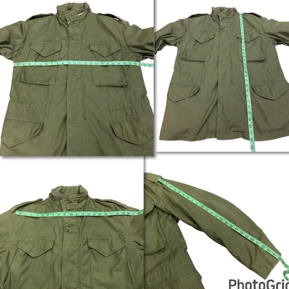 Vintage Alpha Industries Olive Military Made in Usa M65 OG-107