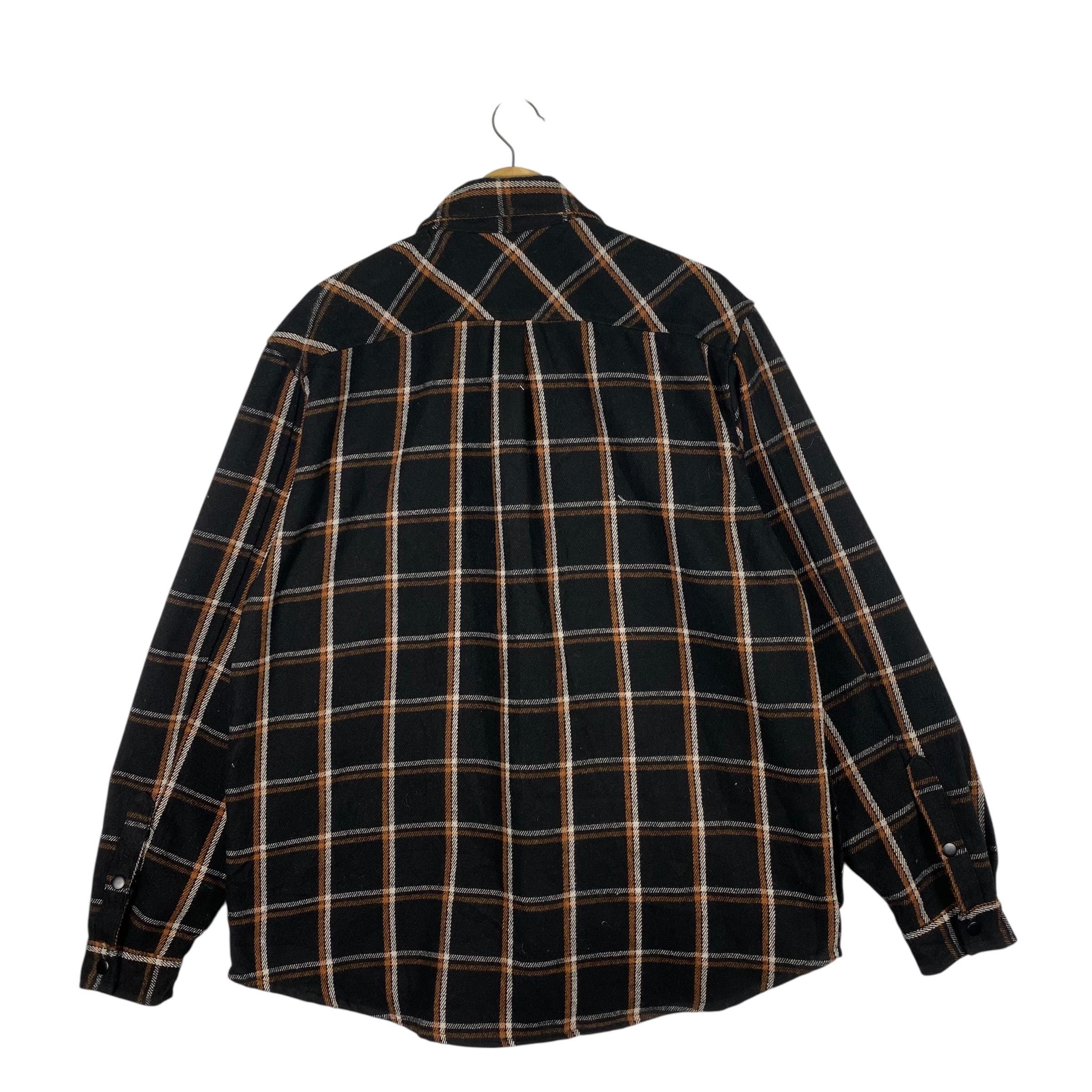 Zara リラックスチェック柄ウールジッパー/ボタンシャツジャケット XL