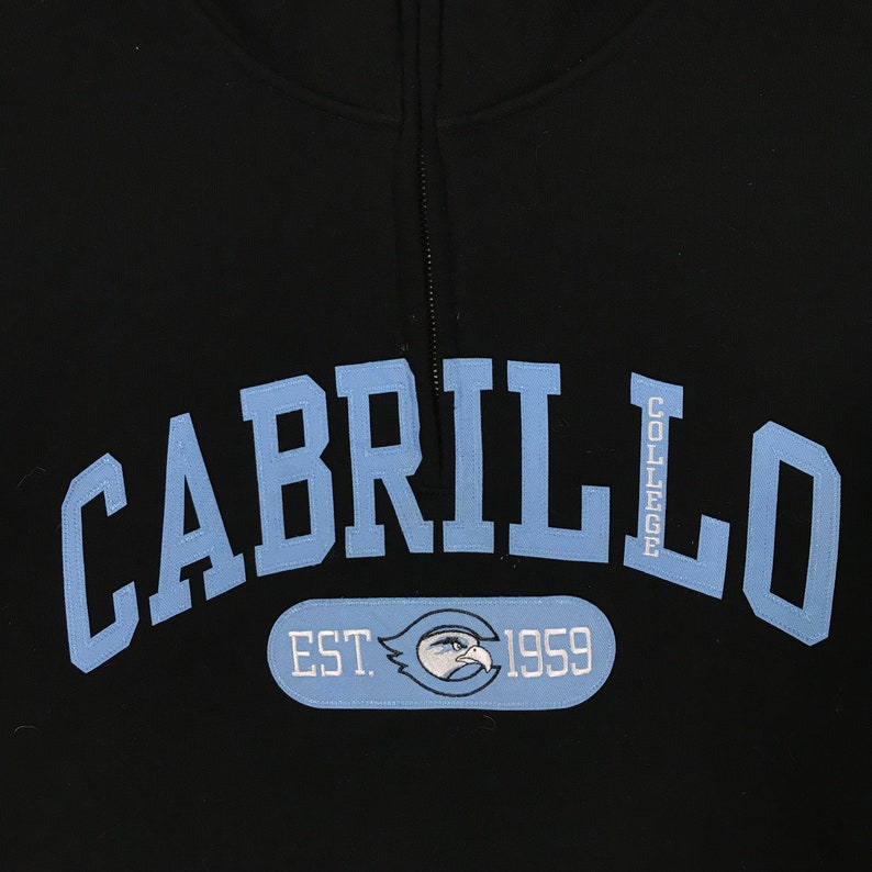 Vintage Cabrillo College Half Zip Sweatshirt