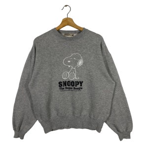 Felpa vintage Snoopy Peanuts taglia M colore grigio