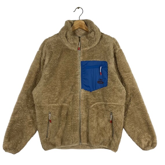 Vintage Chums Fleece Zipper Jacket M Size Brown Colour - Etsy