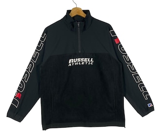 Vintage Russell Athletic Half Zip Sweatshirt XXL Size Madi in Usa