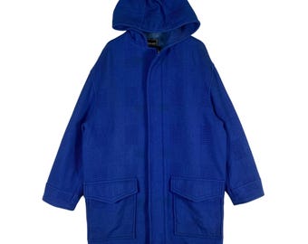 Chaqueta de lana con capucha vintage de Versace Jeans Couture (talla M/L)